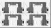 BORG & BECK BBK1346 Accessory Kit, disc brake pads